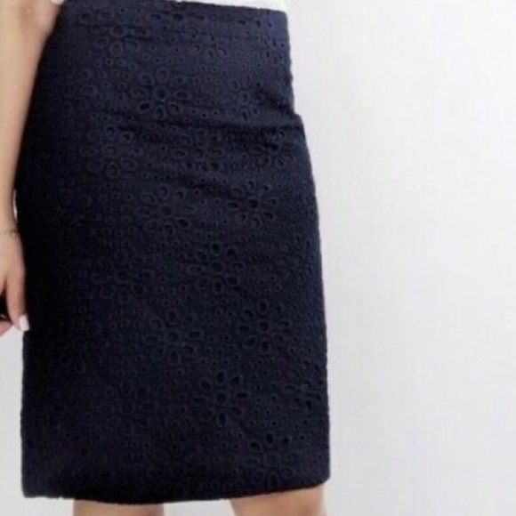 J. Crew Dresses & Skirts - J.Crew Eyelet No. 2 Pencil Skirt